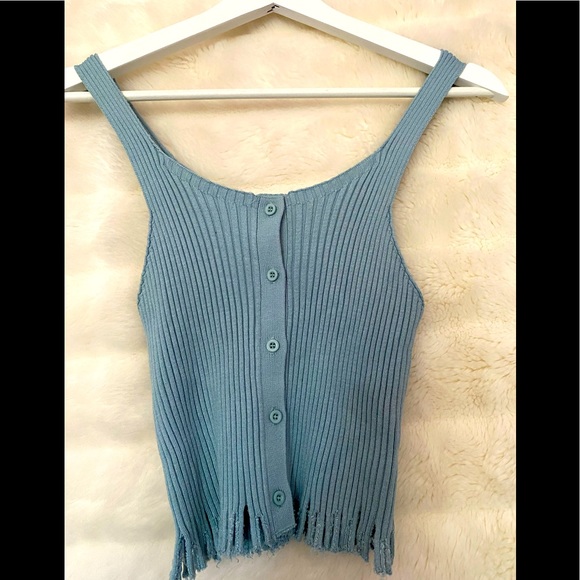 Ribbed cropped tank - Picture 2 of 5